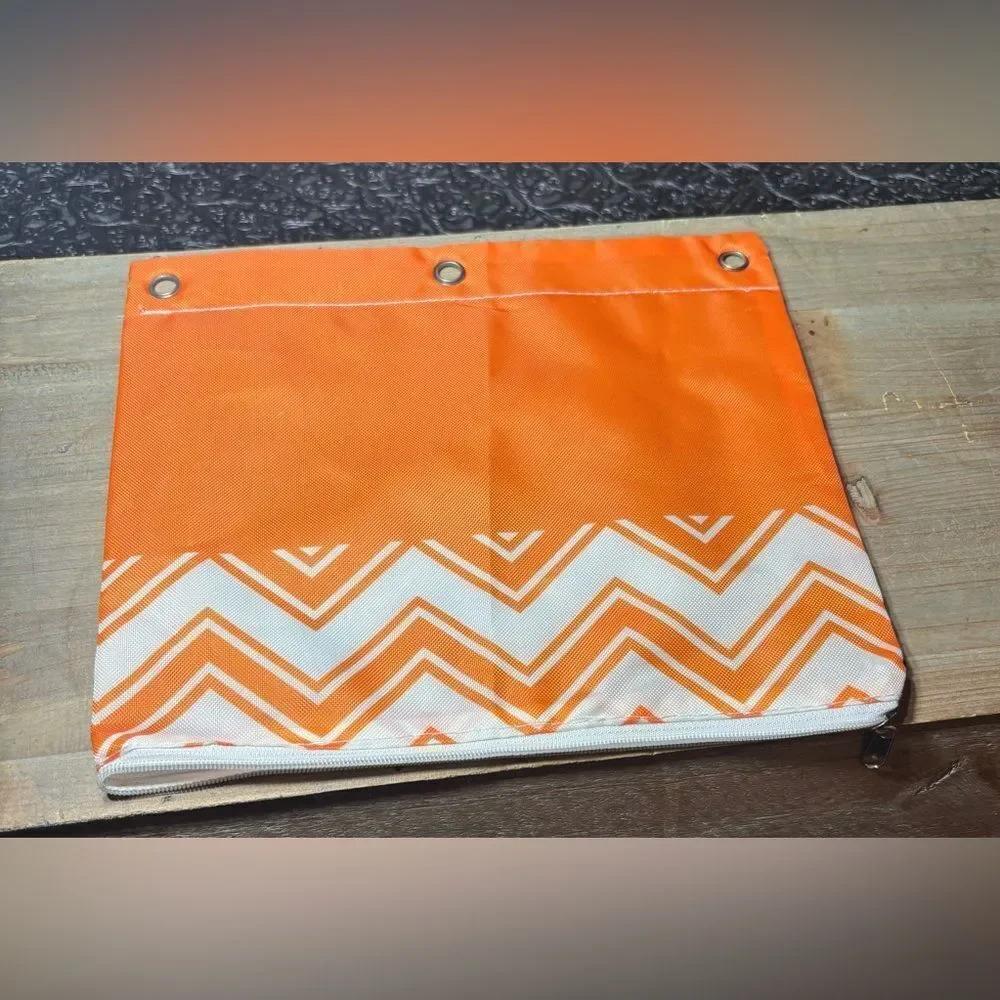 New Orange 3-ring Binder Pencil Pouch